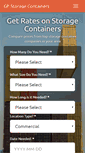 Mobile Screenshot of gpstoragecontainers.com